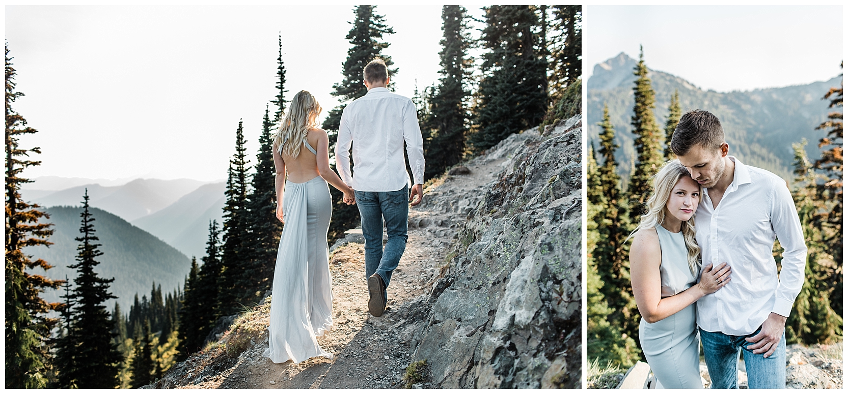 Mount Rainier National Park Engagement Session at Tipsoo Lake | Lindsey Ramdin | L.A.R. Weddings | Seattle Wedding Photographer | Cleveland Wedding Photographer
